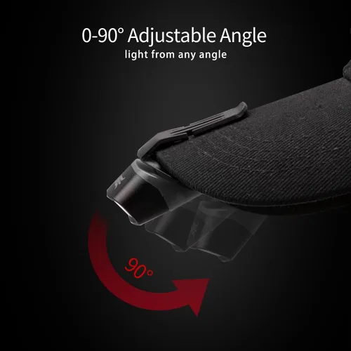 Miniatura 3 de SUNREI Luz recargable con sensor de movimiento con clip para sombrero con 150 lúmenes y 600 mAh, linterna giratoria para pesca, camping, correr