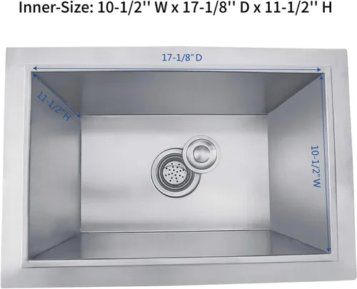 Miniatura 4 de Baúl de hielo desplegable - 14 pulgadas de ancho x 20-1/2 pulgadas de profundidad x 13-1/4 pulgadas de alto, enfriador de hielo de acero inoxidable