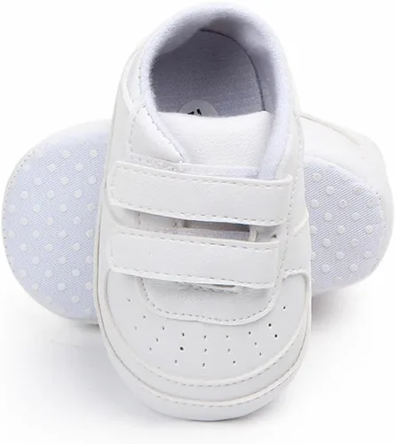 Miniatura 2 de KKIIDDSS Unsex - Zapatos de piel sintética para bebés y niñas, con parte superior alta, con cordones, suela suave, antideslizantes, para recién
