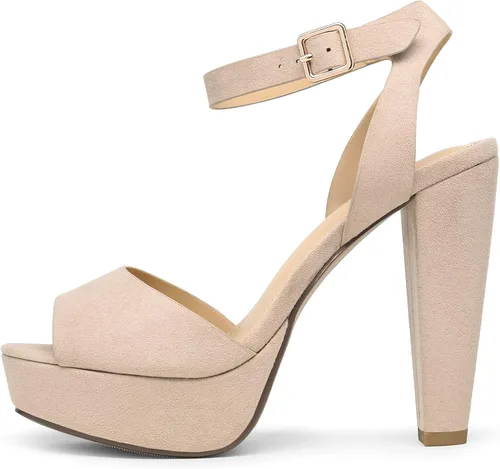 Miniatura 2 de DREAM PAIRS Sandalias de tacón alto con plataforma y bloque grueso para mujer
