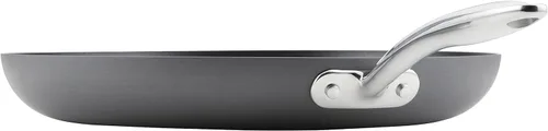 Miniatura 6 de Rachael Ray 80089 - Sartén antiadherente profesional con mango auxiliar y anodizado duro, 14 pulgadas - Gris