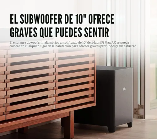 Miniatura 4 de Polk Audio Barra de sonido MagniFi Max AX 5.1.2 canales con subwoofer inalámbrico de 10 pulgadas, certificado Dolby Atmos y DTS:X, tecnologías