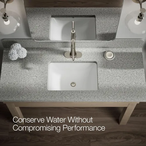 Miniatura 11 de Kohler 26437-4-BN Tone - Grifo alto para lavabo de baño con un solo mango, 1.2 gpm, níquel cepillado vibrante