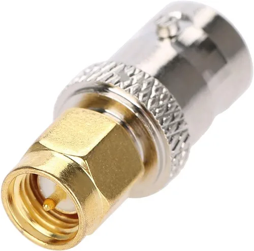 Miniatura 8 de Adaptador coaxial SMA macho a BNC hembra, adaptador coaxial RF, conector coaxial SMA a BNC macho hembra (todo cobre)