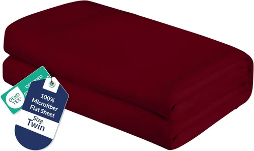 Miniatura 30 de Royale Linens Sábana Plana King – Sábanas Planas de Microfibra Cepillada Ultra Suave 1800 Solamente – Sin Arrugas y Resistente a las Manchas – Gris