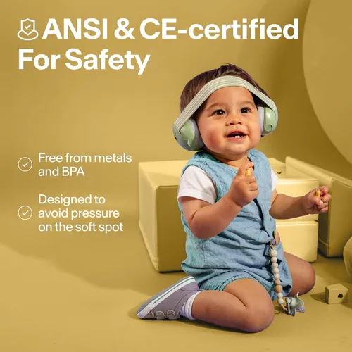 Miniatura 5 de Alpine Muffy Baby - Protección de oídos para bebés y niños pequeños de hasta 36 meses, certificado CE y ANSI, orejeras con reducción de ruido