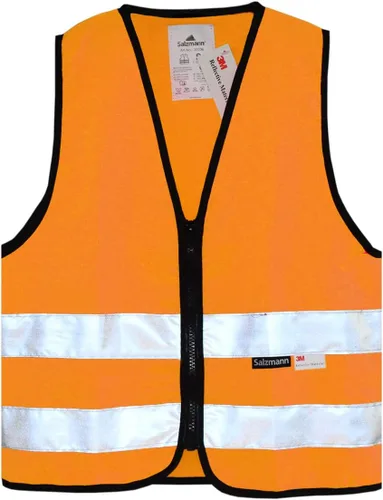 Miniatura 6 de Salzmann 3M - Chaleco de seguridad de alta visibilidad para niños, con cremallera, fabricado con material reflectante 3M Made with 3M Reflective