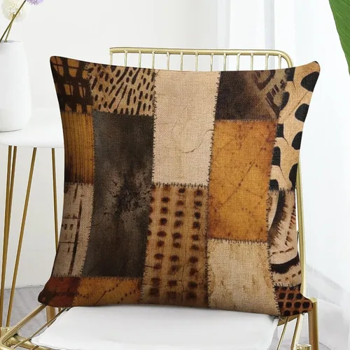 Miniatura 7 de Fundas de almohada decorativas con patrón de tribu secreta en estilo bohemio, funda de almohada inspirada en textiles, fundas de almohada Patrón-5