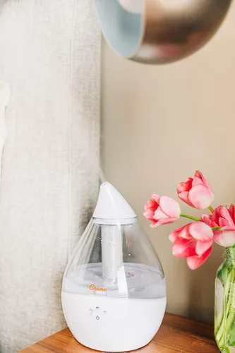 Miniatura 4 de Crane Paquete de humidificador ultrasónico de gotas con almohadillas de vapor naranja lavanda