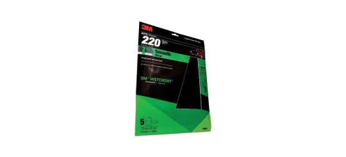 Miniatura 6 de 3M Wetordry - Papel de lija 32035, grano 800, 9 x 11 pulgadas, 5 hojas por paquete