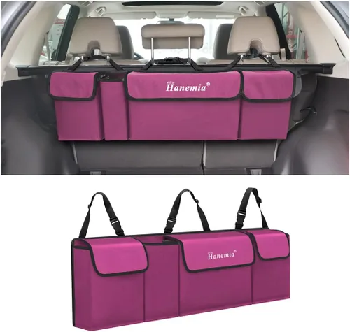 Miniatura 10 de Organizador y almacenamiento para maletero de automóvil, organizador colgante para asiento trasero para SUV, camión, MPV, impermeable, bolsa