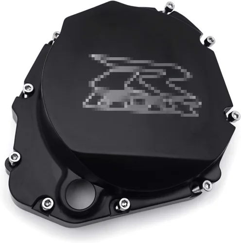 HTTMT- Cubierta de embrague del motor "GSXR" negra compatible con Suzuki GSXR600 1000 de 01-05/00-05 GSXR 750 [N.º de pieza: MT313-010-GSXR-BK]