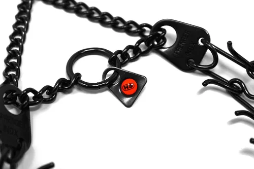 Miniatura 6 de Herm Sprenger Collar de Entrenamiento para Perros de Púas de Acero Inoxidable Negro con Giratorio Collar de Pellizco Ultra-Plus para Mascotas Collar