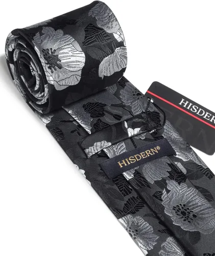 Miniatura 177 de Corbatas florales tejidas clásicas para hombre, corbata cuadrada de bolsillo, corbatas formales para hombres, boda con pañuelo