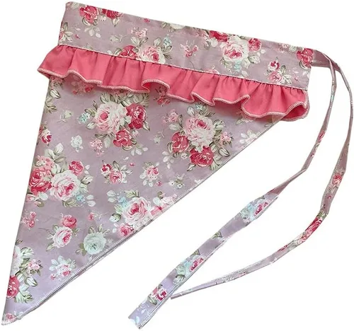 Miniatura 28 de Pañuelo con estampado floral, encantador, vintage, divertido, delantales para mujeres, niñas, pastel, jardín, pintura, delantales, diadema Delantal 7