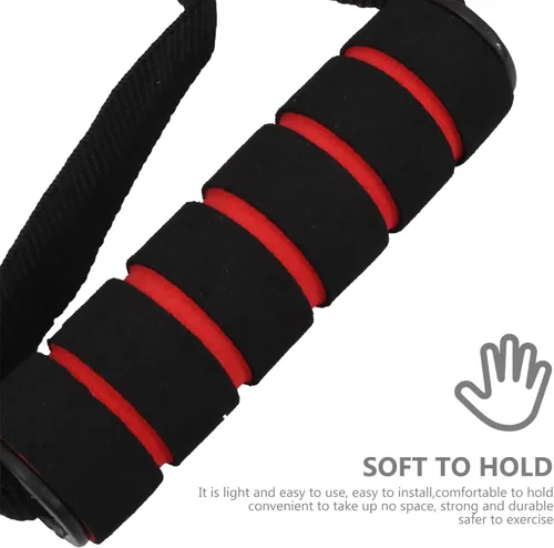Miniatura 8 de BESPORTBLE Cable de polea de fitness, cuerda de tríceps, cables expansores de pecho, máquina de entrenamiento muscular de fuerza, accesorio