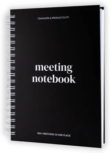 Cuaderno de reuniones Lamare para la organización del trabajo – Cuaderno de trabajo perfecto para tomar notas y planificador de reuniones para la