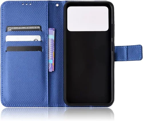 Miniatura 4 de Funda para Xiaomi Poco M4 Pro 4G Funda de cuero, Funda para Xiaomi Poco M4 Pro 4G 2201117PI 2201117PG Funda de cuero PU Flip Cover Azul
