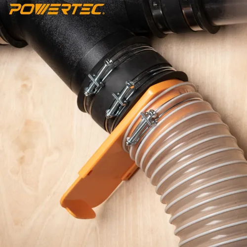 Miniatura 7 de POWERTEC 70216 Abrazadera de manguera de doble alambre de 3 pulgadas con perno, abrazaderas de manguera ajustables para colector de polvo, manguera