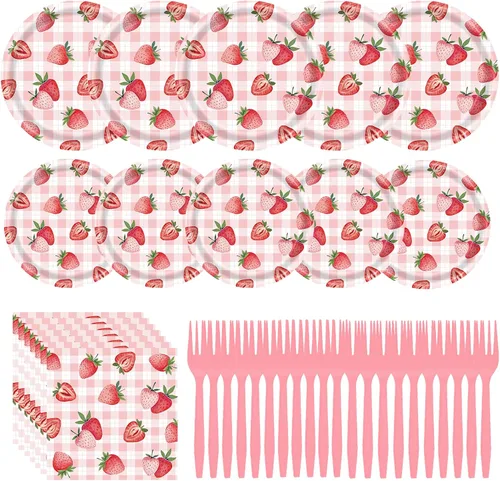 Miniatura 8 de Juego de 250 platos y servilletas florales rosas, 50 invitados, juego de vajilla desechable festoneada rosa y blanco, platos de papel vintage