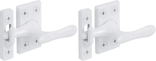 Miniatura 4 de Prime-Line U 9935 fundido a presión con acabado de latón, cerradura de ventana abatible (paquete individual)