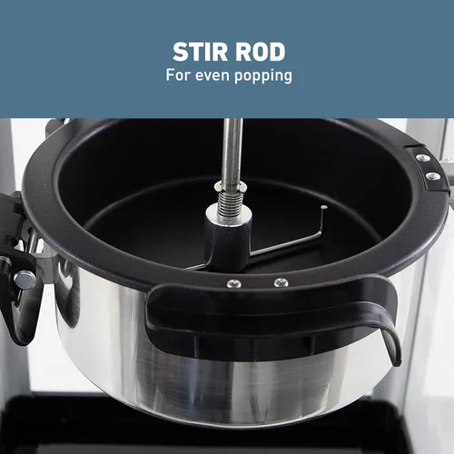 Miniatura 3 de West Bend Stir Crazy pochoclera de estilo cine, máquina de hacer palomitas gourmet con caldera antiadherente y cuchara para palomitas para máquina