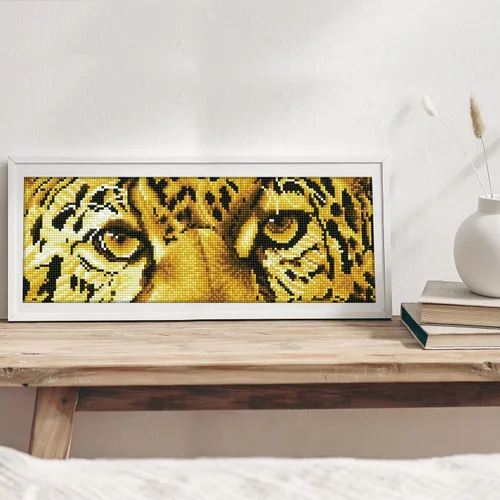 Miniatura 3 de DIAMOND DOTZ Kits de pintura de diamantes espía de leopardo para adultos, kits de arte de diamantes, un kit de manualidades creativo relajante
