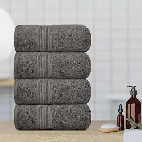 Miniatura 4 de White Classic Resort Collection - Toallas de baño suaves 28 x 55 pulgadas, toalla de baño de algodón absorbente y felpa de hotel de lujo, grande