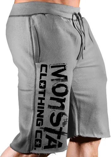 Monsta Clothing Co. Pantalones cortos de entrenamiento de culturismo para hombre (Signature Monsta)