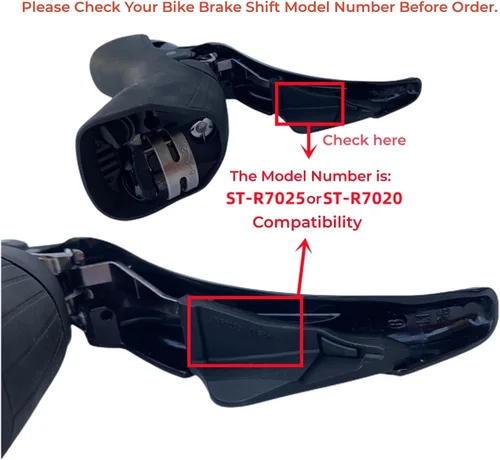 Miniatura 3 de Campanas de palanca de freno para bicicleta, 1 par Compatible with Shi mano Ultegra 105, ST-R7025 ST-R7020 Model, Silicone Protector Cover, Brake