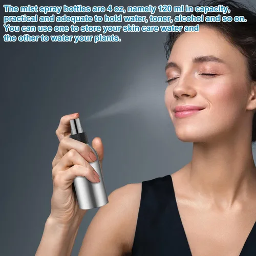 Miniatura 7 de Irenare 24 botellas pequeñas de aerosol, botellas de aluminio de niebla fina, almacenamiento de aceite esencial de metal a granel para tóner