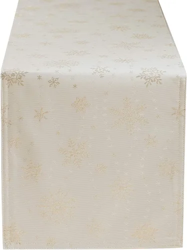 Miniatura 11 de HARORBAY Juego de 6 manteles individuales blancos, manteles individuales con copos de nieve dorados para comedor, cocina, fiesta, vacaciones