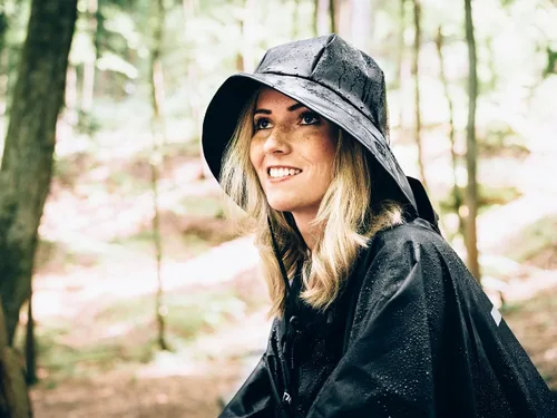 Miniatura 2 de AWHA Souwester, sombrero de lluvia, gorra impermeable con ala ancha y orejeras