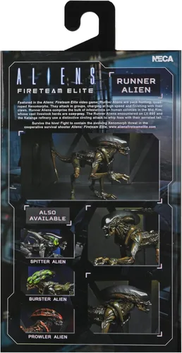 Miniatura 3 de NECA - Aliens Fireteam Elite - Figura de acción a escala de 7" - Runner Alien
