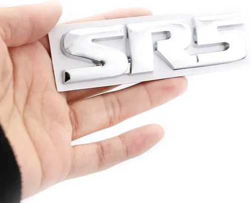 Miniatura 2 de SR5 Emblem Side/Rea V6 SR5 Tronco Calcomanía Metal Pegatina Insignia (Plata)