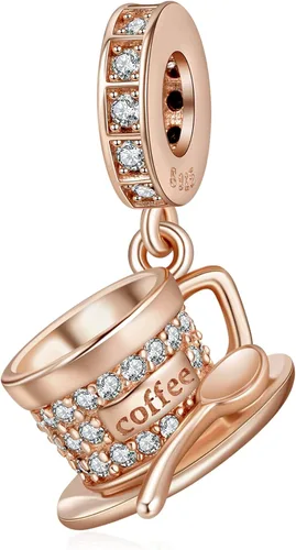 Annmors Dijes de plata de ley 925 para pulseras, collares, cuentas de animales del océano con circonita cúbica 5A, regalo de Navidad para el día de