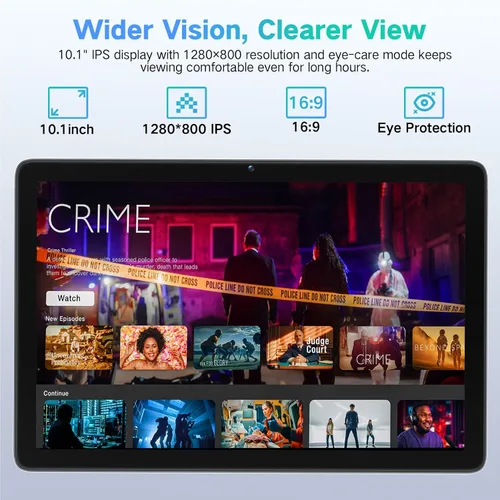 Miniatura 4 de Tablet Android 15 de 10.1 pulgadas con Gemini AI, Octa-Core 12 GB de RAM 128 GB ROM (expansión de 2 TB), tabletas de pantalla táctil HD grande