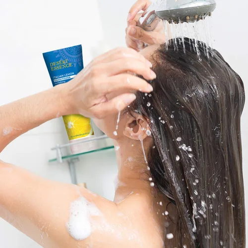 Miniatura 5 de Desert Essence Acondicionador italiano de limón, 8 onzas líquidas, desenredante revitalizante para el cabello, añade volumen, brillo y fuerza