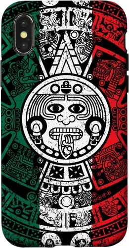 Miniatura 5 de Funda de la bandera de México con calendario azteca maya para iPhone 11