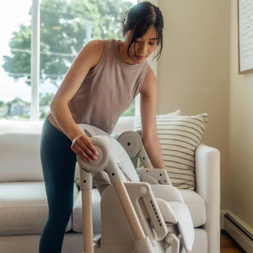Miniatura 9 de Maxi-Cosi Minla - Silla alta 6 en 1 para bebés y niños pequeños, silla alta plegable portátil, tela EcoCare, 9 alturas, 5 reclinables, 4 posiciones