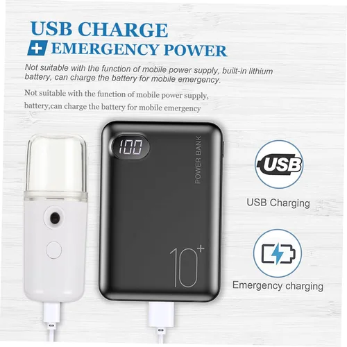 Miniatura 2 de 1 unidad USB recargable nanómetro humidificador facial portátil de mano pulverizador dispositivo de humedad para mujeres y niñas para viajes