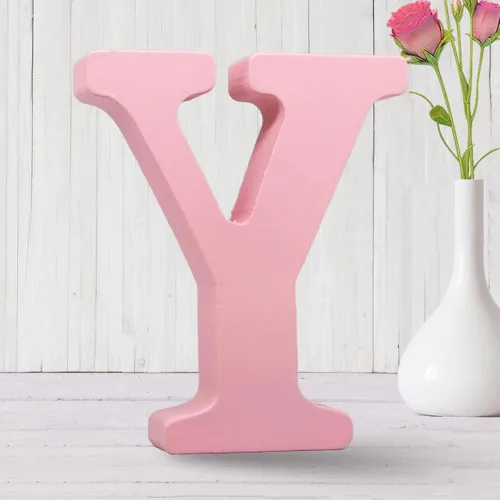 Miniatura 26 de AOCEAN Letras de madera rosa de 6 pulgadas sin terminar Letras de madera para pared MAGA Letras de madera decorativas de pie Tablero de letras