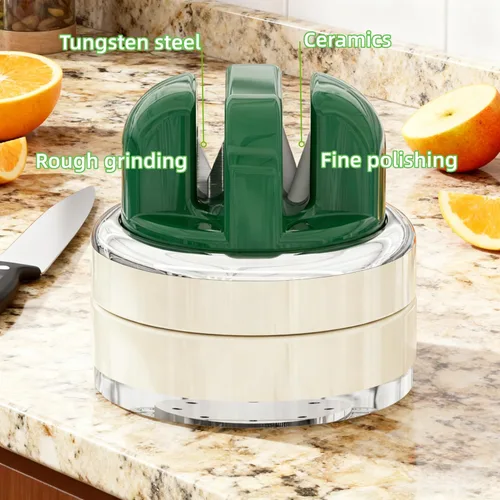 Miniatura 2 de Afilador de cuchillos de cocina con base de succión para manos libres, afiladores de cuchillos de bolsillo compactos, herramienta profesional todo