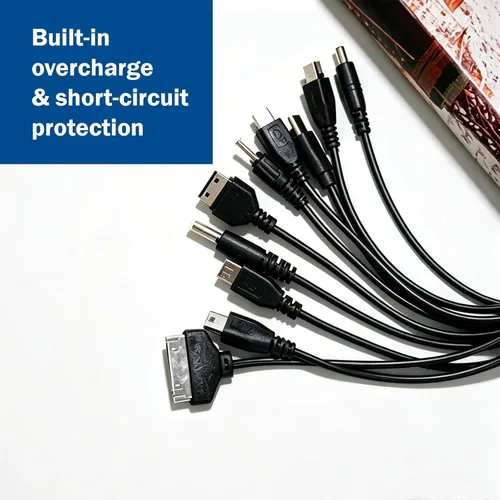 Miniatura 4 de Cable USB universal 10 en 1, cable de carga múltiple compatible con múltiples teléfonos celulares, Bluetooth, auriculares, altavoz, reproductor