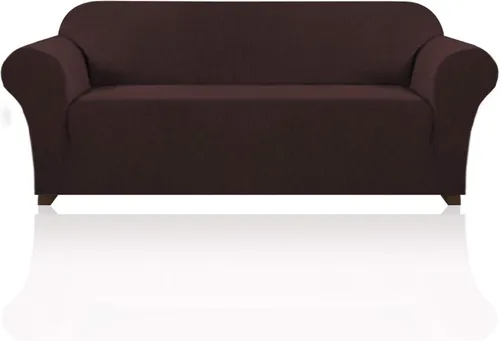 Miniatura 12 de PrinceDeco Funda elástica para sofá de 3 cojines, protector de muebles con parte inferior elástica antideslizante, apta para perros