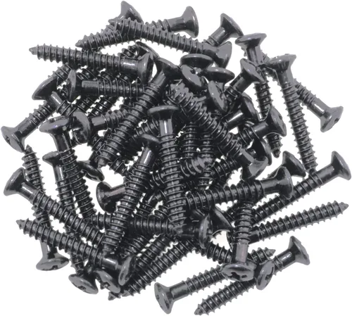 Miniatura 3 de Tornillos de montaje para anillo de recogida, 60 unidades, 0.098 x 0.709 in, color negro, para guitarra avellanada Humbucker, tornillos de montaje