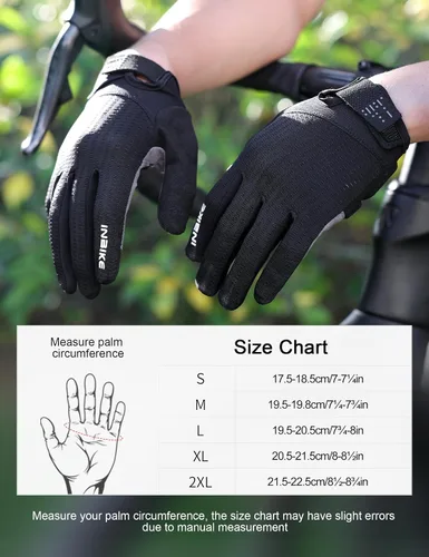 Miniatura 6 de INBIKE Guantes de ciclismo para bicicleta de carretera, guantes acolchados de gel con memoria para hombres y mujeres, guantes de ciclismo