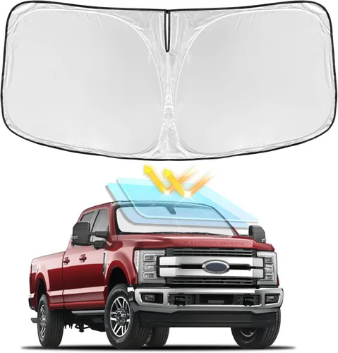 Miniatura 148 de para Dodge RAM 1500 2019-2024 2025 2026 Parasol Parasol para Parabrisas Cubierta - 4 Capas Parasol para Ventana Delantera para RAM1500 2Puertas