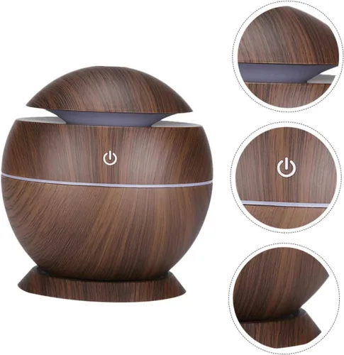 Miniatura 2 de Mini humidificador de aire USB con iluminación silencioso difusor de aroma para oficina en casa coche prevenir la piel seca invierno diseño de grano