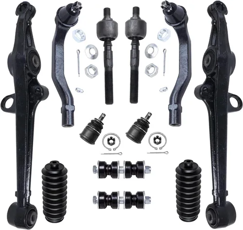 Miniatura 31 de Detroit Axle - Kit de suspensión delantera de 12 piezas para Mercury Grand Marquis Ford Crown Victoria Town Car 2003-2011, 2 brazos de control